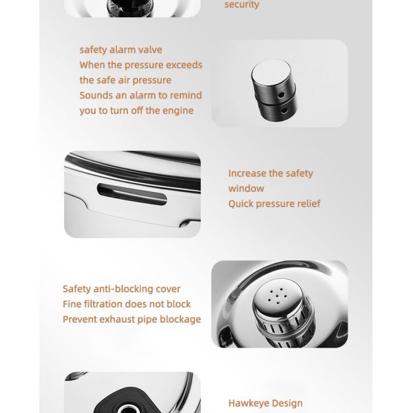 304 Stainless Steel Rice Cooker 18 - 24cm Multifunctional Induction Pressure Cooker