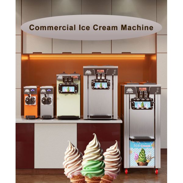 15-20L/H 304/316 Stainless Steel Ice Cream Making Machine 3 Flavor