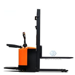 China Q345B Electric Lift Trucks Powered Walkie Stacker 1500kg wholesale