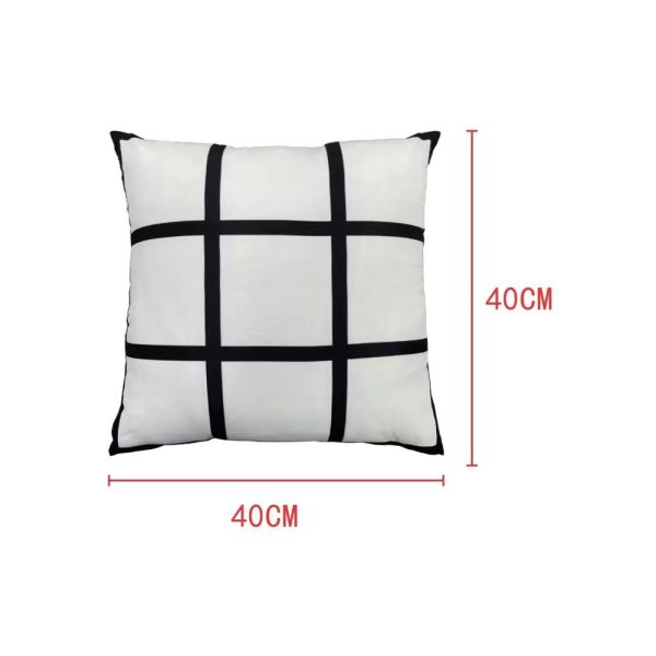 Custom Design Blank 9 Panel Sublimation Pillow Case 40*40cm Size Sublimation Cushion Cover