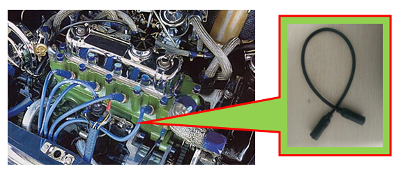 Car High Voltage Resistant Ignition Wire Set connecting Spark Plug and Ignition Coil