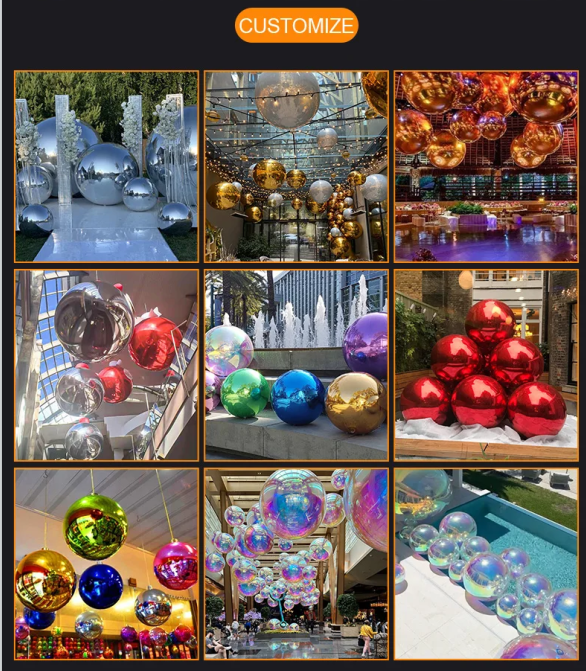 Factory Custom Large Inflatable Mirror Ball For Advertising