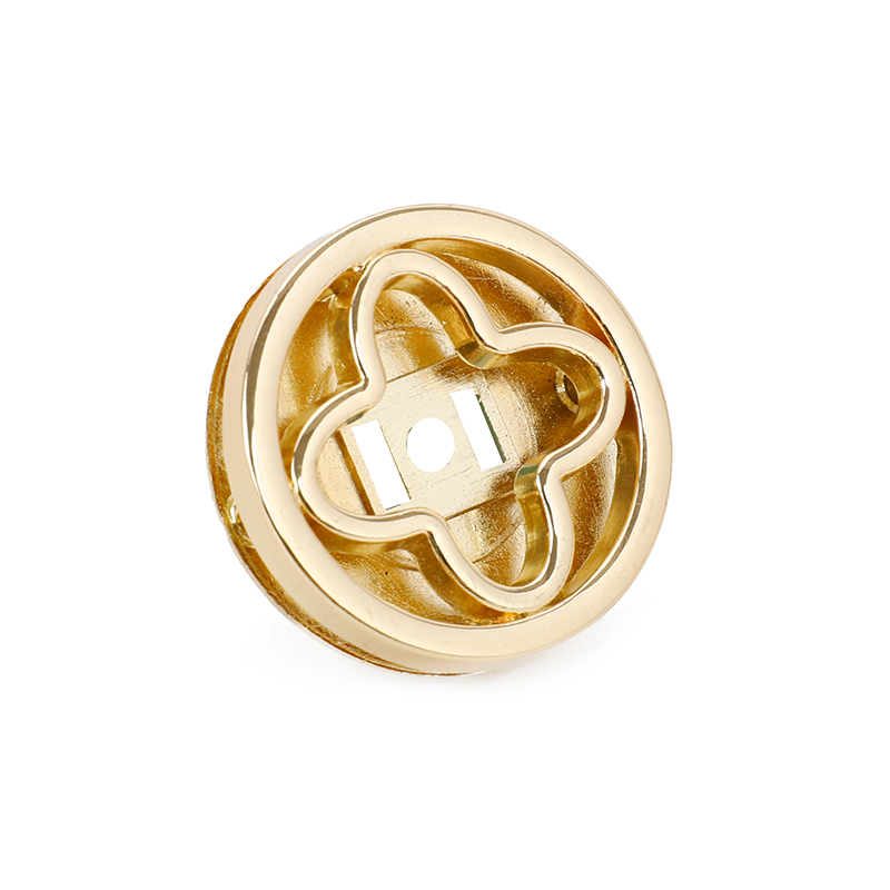 Round Bound Four-Leaf Clover Handbag Lock Handbag Lock Hardware Replacement Parts