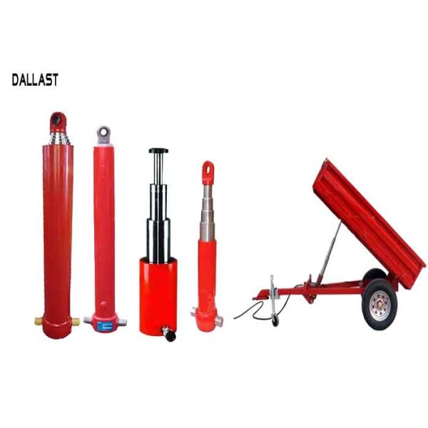 5 Inch Bore Single Acting Small Hydraulic Ram Welded Telescoping Cylinder