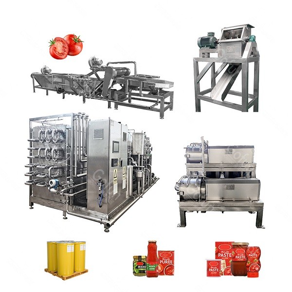 China SS304 500T/D Tomato Ketchup Processing Line Aseptic Bags Packaging wholesale