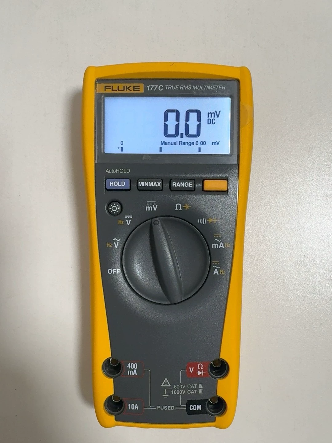 Fluke 177/177C True-RMS Digital Multimeter 1000V 10A 6000 Count Backlight CAT IV 600V CAT III 1000V