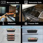 38oz Meal Prep Containers 24 Pack 1 Compartment With Lids, Food Storage Bento