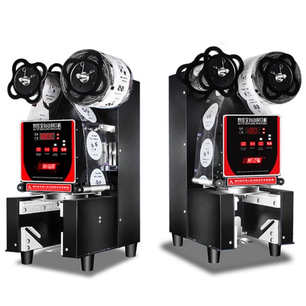 High Speed PET Automatic Bubble Tea Cup Sealing Machine 110V 50Hz 200kg