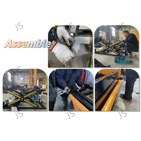 Single Scissor Manual Scissor Lift Tables 39.76inx20.47in Max Height 39.37in