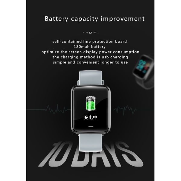 Heart Rate Fitness Tracker Smart Bracelet Blood Pressure Monitor Watch T500plus Serie 6