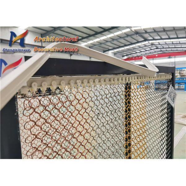Library Chainmail Decorative Metal Curtain 15mm Stainless Steel 316 Wire Mesh