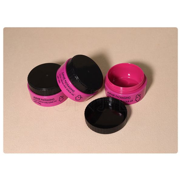 Matte Purple PP Plastic Hair Body Cream Jars 90ml Wide Mouth with Cream Pot for Skin Care