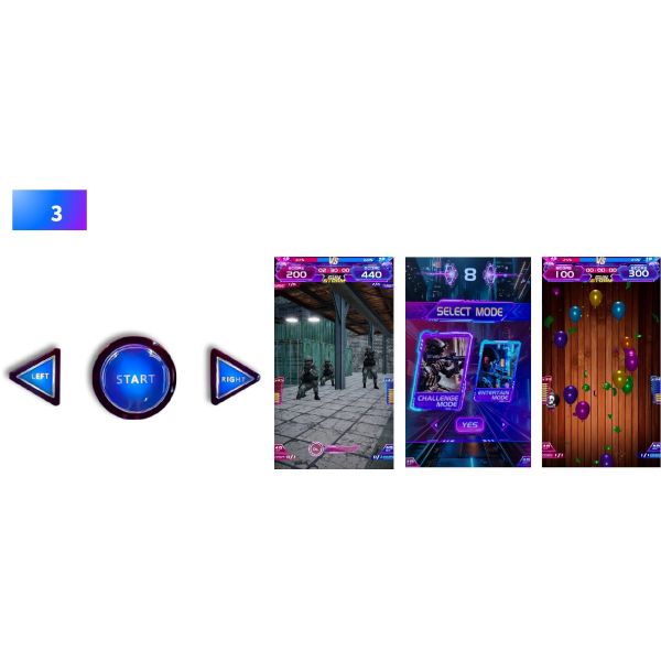 9 Themes Gun Arcade Games Arena Arcade Style Shooter For Shopping Malls