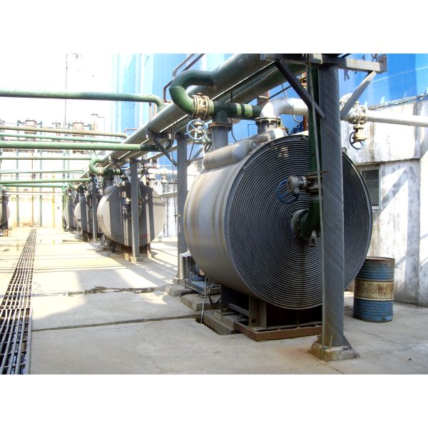 Withstand Voltage 0.6Mpa 200m² Non-Detachable Spiral Plate Heat Exchanger Carbon Steel Material