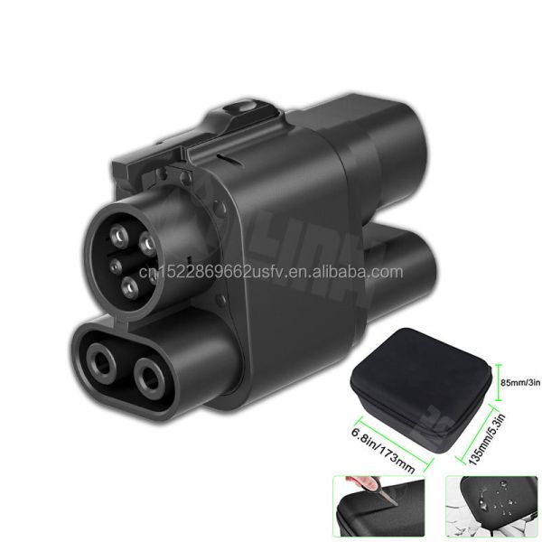 CCS2 to CCS1 Adapter EV Charger Adpater DC 1000V 250A CCS2 to CCS1 Plug Car Charging Adapter EV Charger Connector