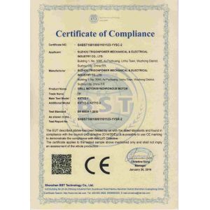 Trigonpower International Trade Ltd. Certifications
