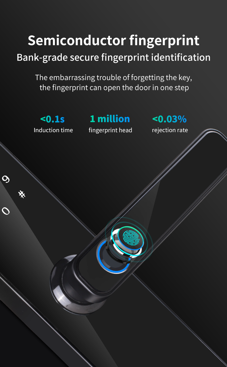 S811 Fingerprint Door Lock Intelligent Digital Code Door Lock