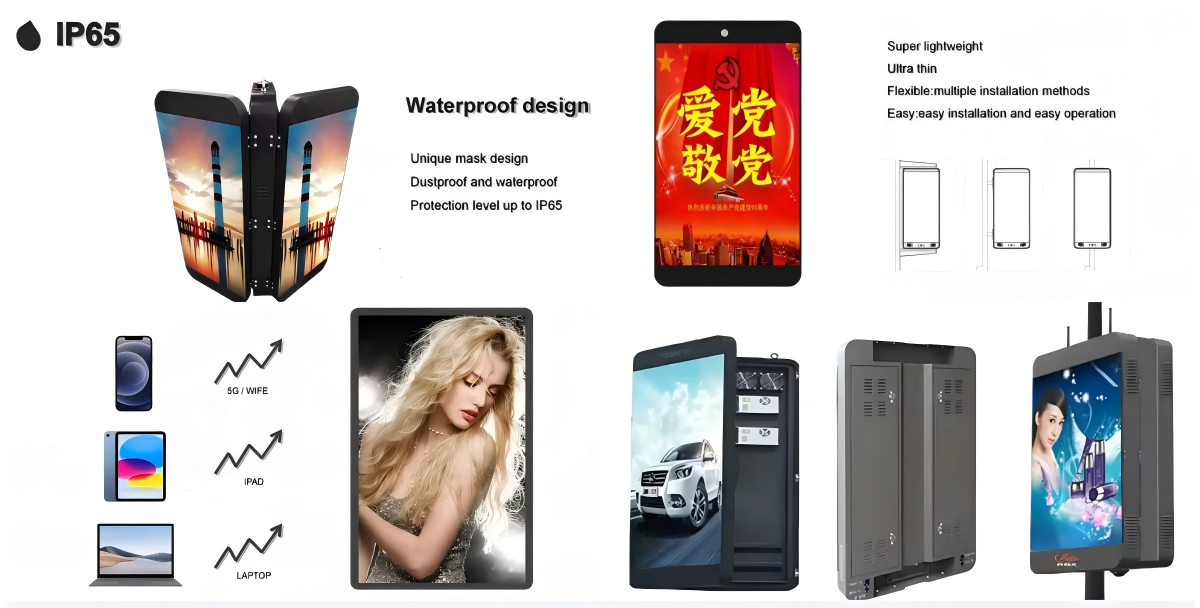 Led Pole Display Outdoor Full Color led billboard advertising