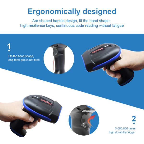 QR Code Wired Barcode Scanner Handheld USB 1D 2D Barcode Reader