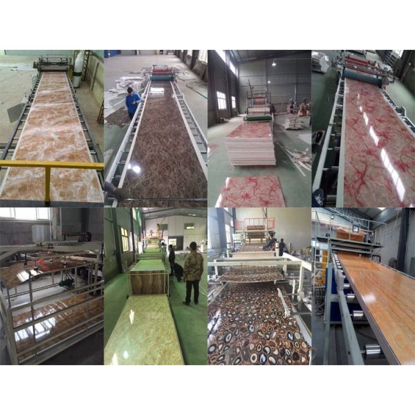 Artificial Marble Interior Wall Panel Making Machine PVC Plastic Sheet Profile
