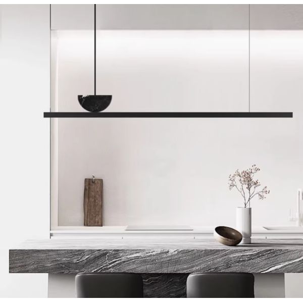 Direct sales new style all-copper bar minimalist strip lamp restaurant marble modern smart all-copper designer office