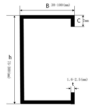 18 forming stations C type purlin roller making machine width adjustable 0.5 to 3mm