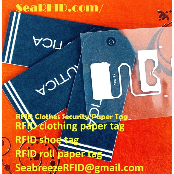 RFID Clothes Paper Tag, RFID Garments Paper Tag, RFID Apparels Paper Tag, RFID Clothing Security Paper Tag