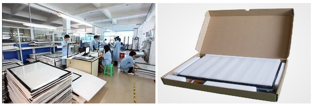 46 Inch optical Touch Panel with CMOS cameras on Windows 7 and Android