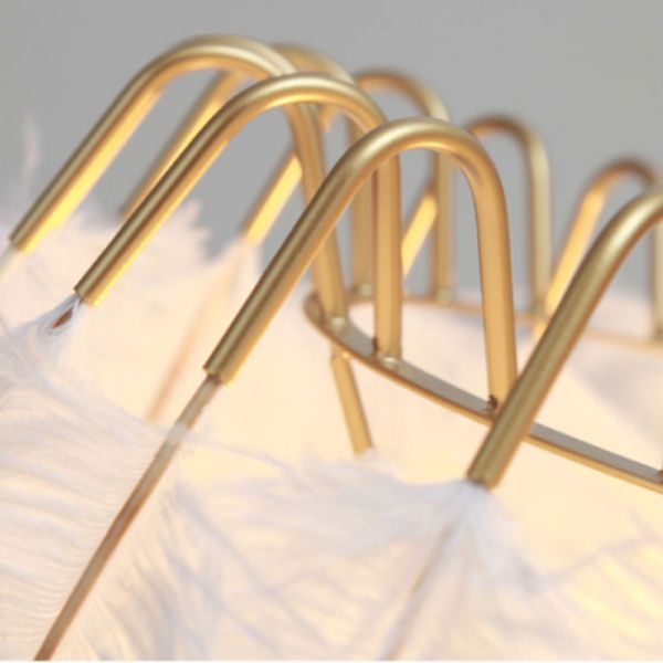 Modern Floor lamp for Living room Studio Bedroom Girl room feather lamp(WH-MFL-26)