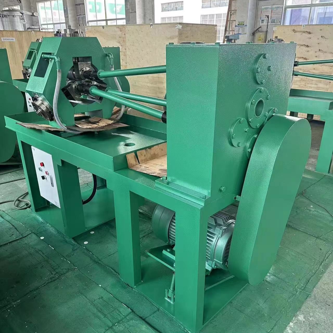 China DELLOK TOP1 Extruded Aluminum Fin Tube Machine PLC Control System wholesale