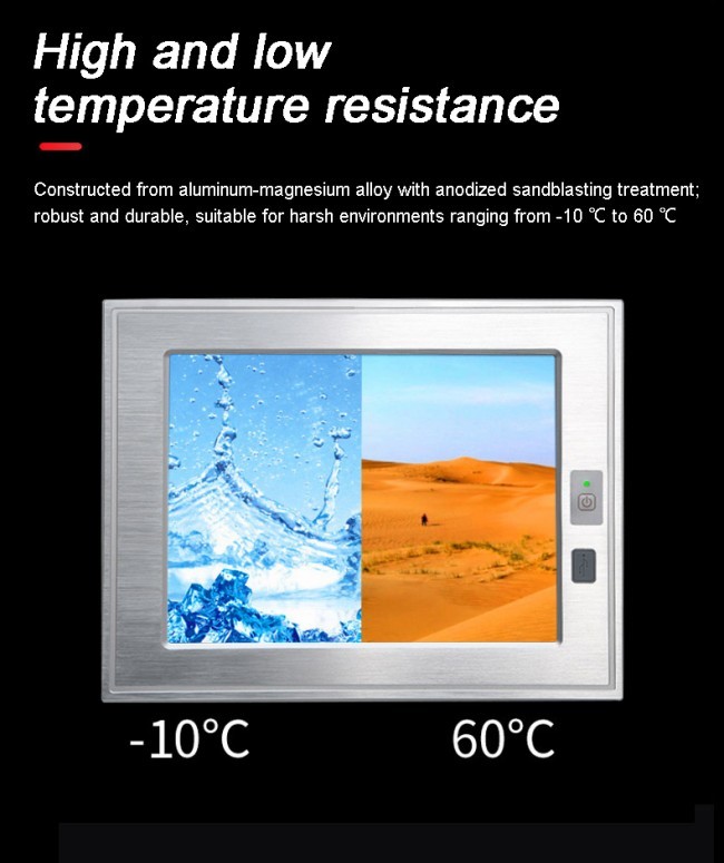 10.1 inch Custom IP65 IP67 1000 Nits Embedded Pc Win 10 All in One Fanless Embedded Touchscreen industrial all-in-one computers