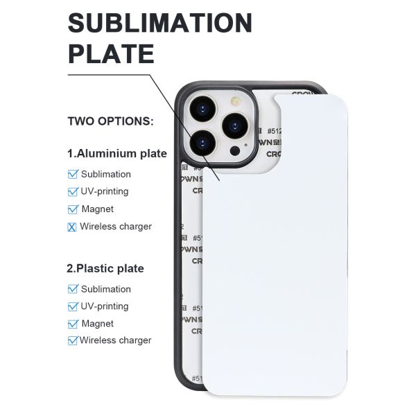 Aluminum Plate Sublimation Phone Case Anti Slip For IPhone16 Samsung S25 Ultra