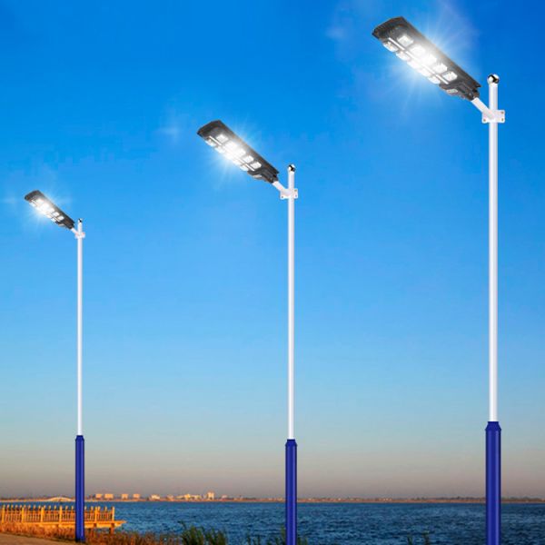 outdoor waterproof IP65 ABS all in one integrated solar powered led street light with auto intensity control 200w