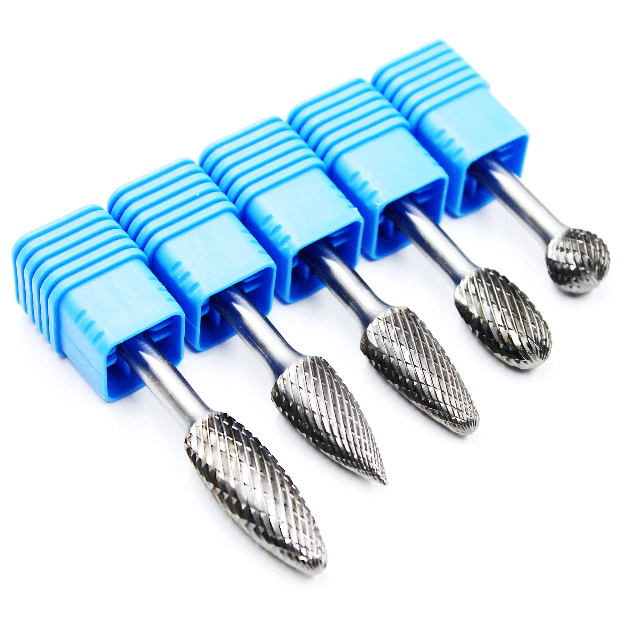 Tungsten Carbide Double Cut Burr 1/4 Shank for Steel Plastic Wood