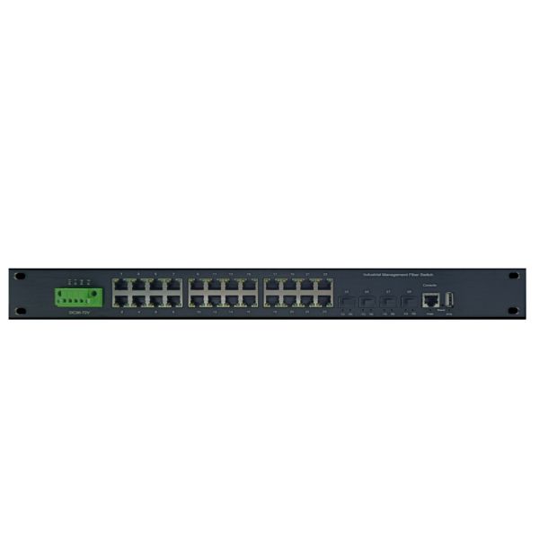 Managed Industrial Ethernet Switch With 24 10/100/1000Base-T(X) Port And 4 10G SFP+ Port