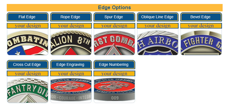 Polishing Personalized Challenge Coin Custom Commemorative Coins 0.75'' 0.7''