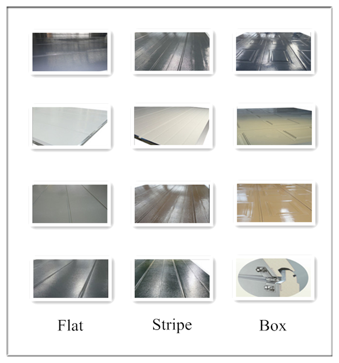 Color Coated Industrial Sectional Overhead Door , Steel Sectional Garage Doors