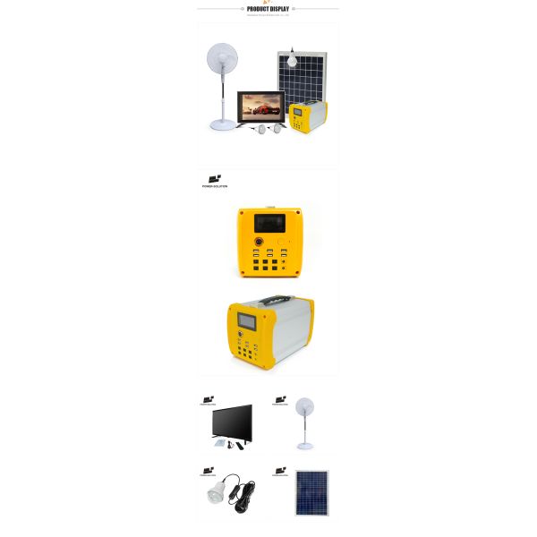 12.8V 24000mAh 50W Portable Solar Power Home Lighting System Energy Kit