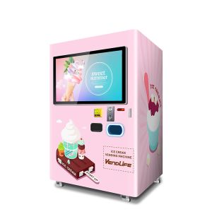 China Commercial Ice Cream Vending Machines 220V 60HZ Frequency MDB System wholesale