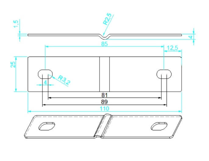Nickel-Plated Copper Connecting Plate with M6 Screw Hole-Type Busbar for Solder-Free High-Current Lithium Battery Connections