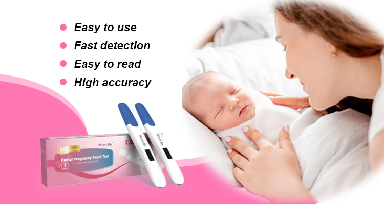 Home Urine 25mIU/ML HCG Pregnancy Strip Test Diagnostic Plastic Kit
