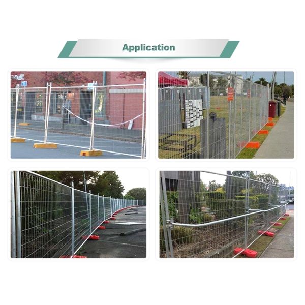 Simple Design Removable Pool Fence , Smooth Surface Temporary Security Gate