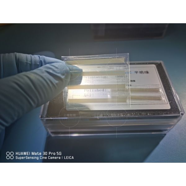 10 Mm X 10 Mm 6H Semi-Insulating Type SiC Substrate Research Grade SiC Crystal Substrate