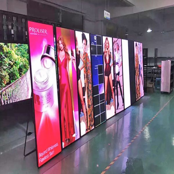 P2.5 Full Color Video Display Indoor Stand Poster LED Screen Mirror Portable Screen