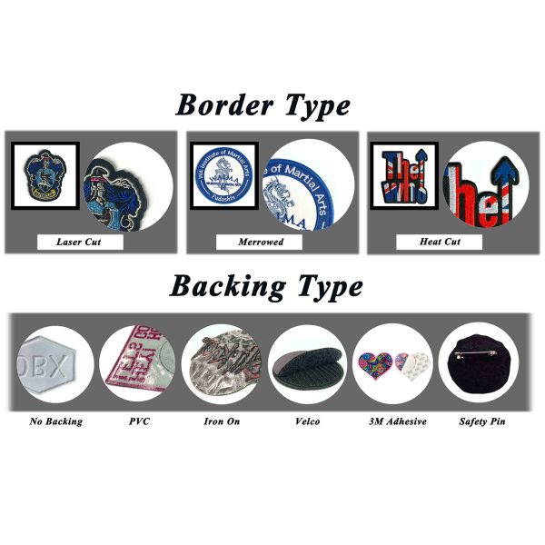 Iron On Embroidered Logo Patches Merrowed Woven Badges Personalised