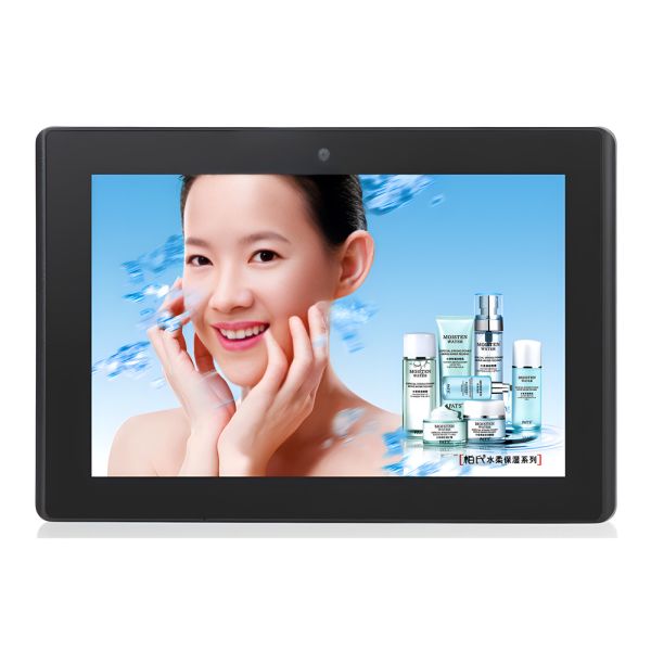 10 Inch Wall Mounted Android Advertising Display With1280x800 Multi Touch Wifi POE RJ45 Port LCD Monitor