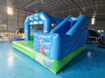 PVC Tarpaulin Inflatable Bounce House With Slide Blue Sky Inflatable Combo For