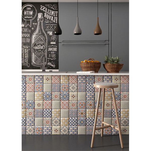 152x152mm Glossy Porcelain Wall Tiles for Indoor Use