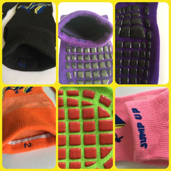 China Anti-Bacterial and Breathable Trampoline Socks Indoor Trampoline Cotton Anti-skid Socks for Trampoline Sports