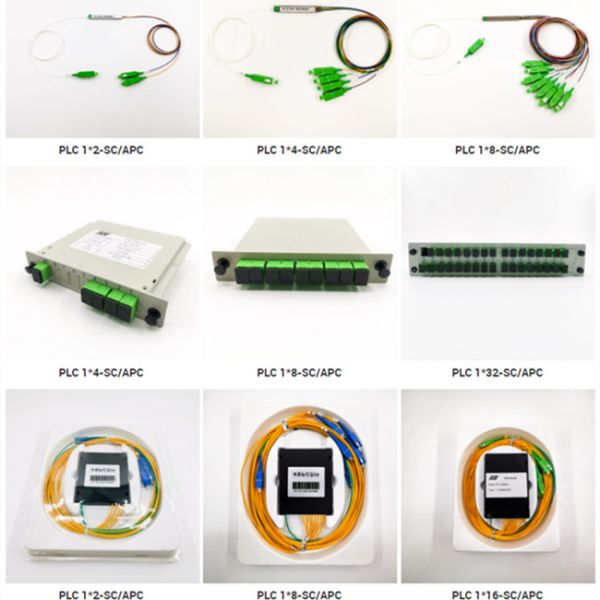 FTTH ABS Box Type 1*4 Optical PLC Splitter SC APC UPC Single Mode